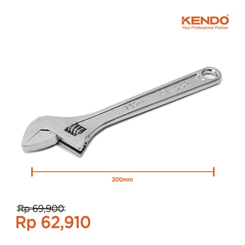 KENDO Kunci Inggris Adjustable Wrench 20cm KD-15132 By Bionic hardware
