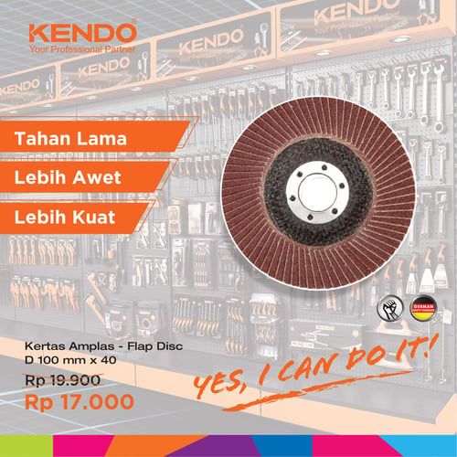 KENDO Flap Disc Mata Gerinda Amplas 75904027 By Bionic Hardware