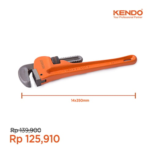 KENDO Pipe Wrench Kunci Pipa 35cm KD-50105