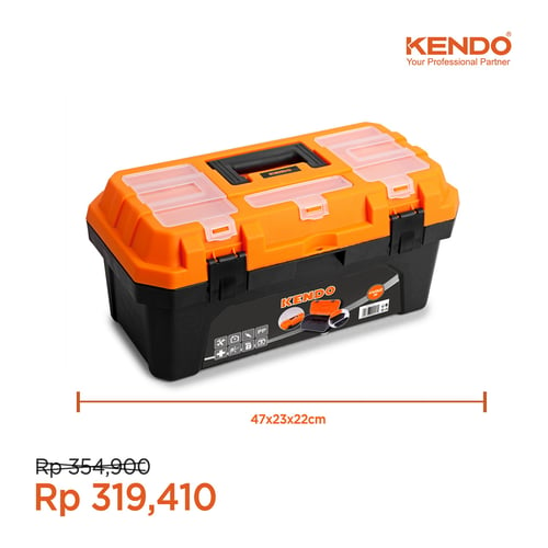 KENDO Plastic Tool Box Kotak Peralatan KD-90257 By Bionic Hardware