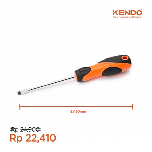 KENDO Obeng Min Slotted Screwdriver KD-20107 By Bionic Hardware