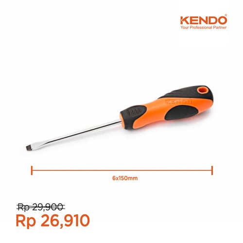 KENDO Obeng Min Slotted Screwdriver KD-20112 By Bionic Hardware