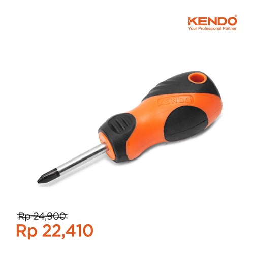 KENDO Obeng Plus Pendek Stubby Screwdriver KD-20145 By Bionic Hardware
