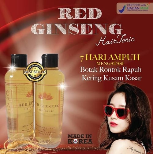 RED GINSENG HAIR TONIC BPOM MADE IN KOREA SJ0066
