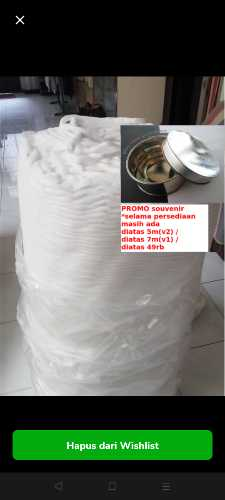 Cellucotton Versi 2 Kapas Pharmaceutical Grade 100% Cotton Vapor Vape per Meter