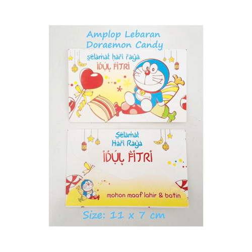 Amplop Lebaran Karakter Doraemon Amplop Idul Fitri Art Paper Glossy B1 Candy