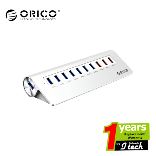 ORICO M3H73P Aluminum 7 Port USB3.0 Hub with 3 Charging Port