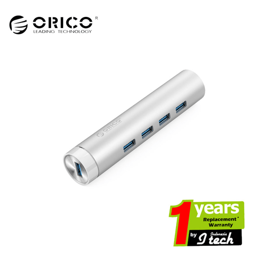 ORICO ARH4-U3 Aluminum 4 Port USB3.0 Hub with Type-A and Type-C Cable