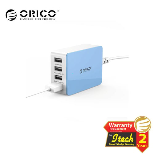 ORICO CSI-4U 4-Port Portable Desktop USB Super Charger - Blue