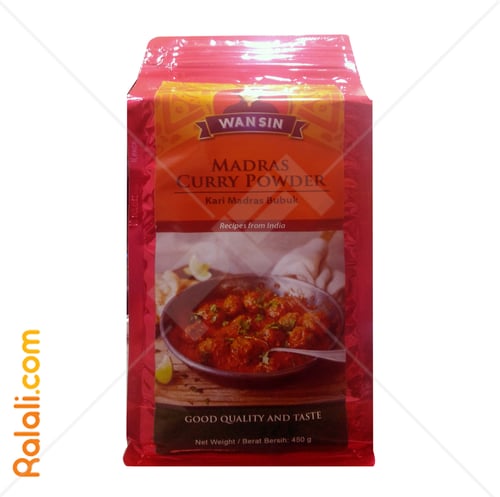WANSIN Madras Curry Powder Import India 450gr