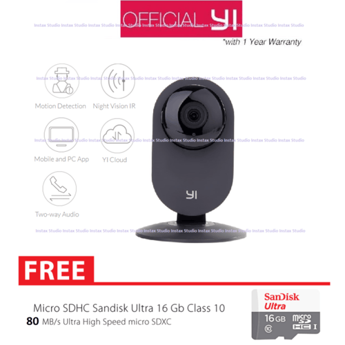Xiaomi Yi Home CCTV Xiaoyi Smart IP Camera International 720P + 16GB