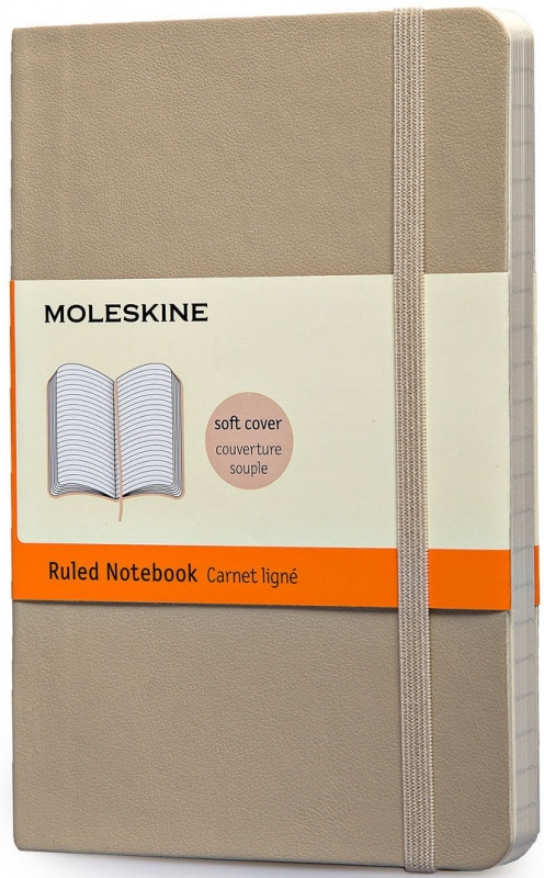 MOLESKINE Notebook Ruled Soft Cover K.BEIGE P QP611G4