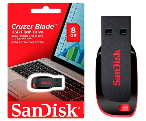 Flashdisk SANDISK Cruzer Blade CZ50 8GB ORIGINAL GARANSI RESMI 5TAHUN