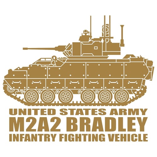Bradley Infantry Fighting Vehicle, Cutting Sticker