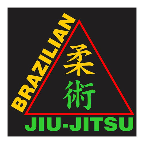 Brazilian Jiujitsu Triangle, Cutting Sticker