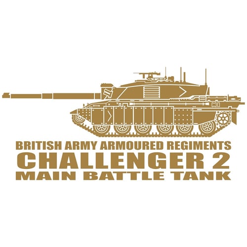 Challenger 2 Main Battle Tank, Cutting Sticker