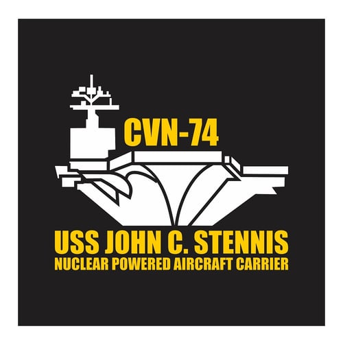 CVN-74, USS John C. Stennis, Nuclear Powered Aircraft Carrier, Cutting Sticker