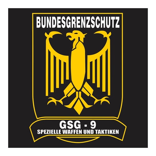 GSG-9 German Special Force with Shield, Cutting Sticker