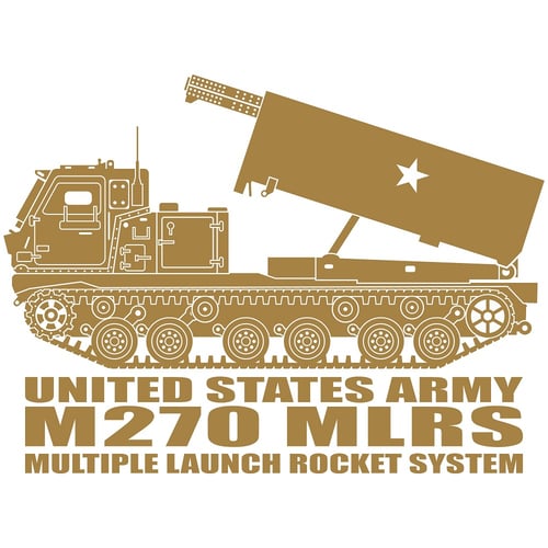 M270 Multiple Launcher Rockets System, Cutting Sticker