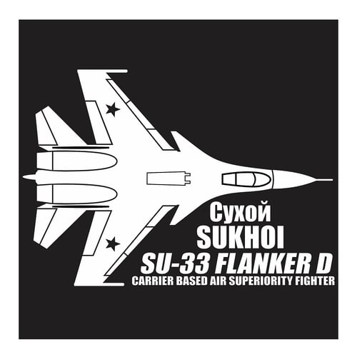 Sukhoi SU-33 Flanker D, Cutting Sticker