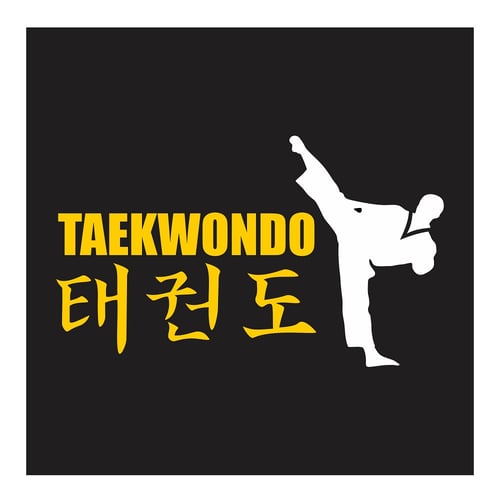 Taekwondo, Side Kick, Cutting Sticker