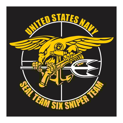 United States Navy, Seal Team Six Sniper Team, Cutting Sticker
