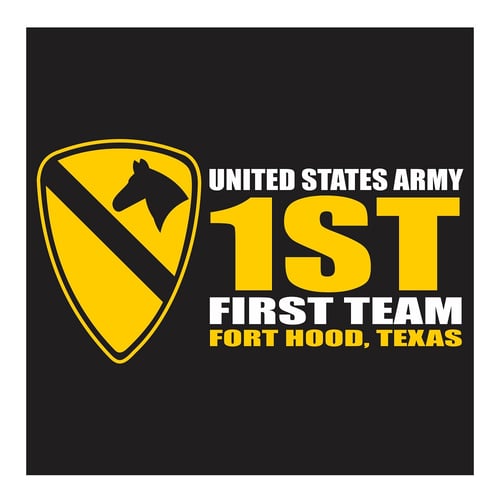 US Army, 1st Cavalry, Fort Hood Texas, Cutting Sticker
