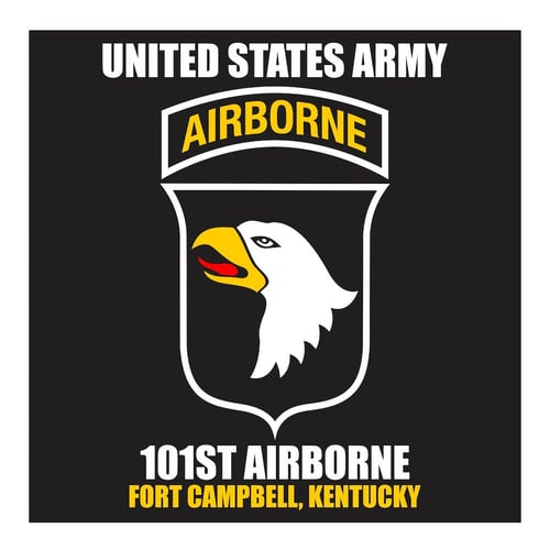 US Army 101st Airborne, Fort Campbell Kentucky, Cutting Sticker