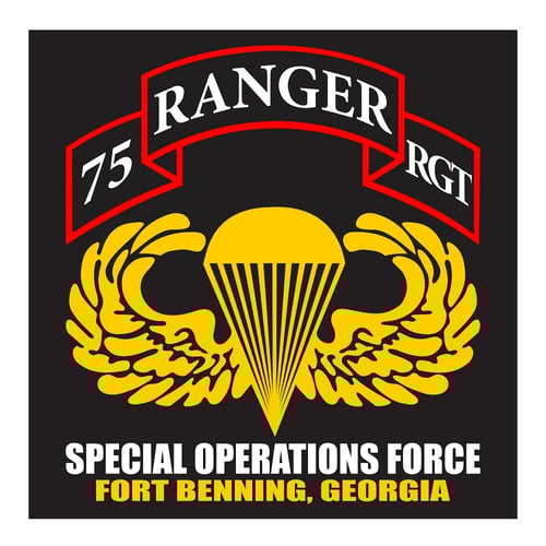 US Ranger 75th RGT, Special Operation Force, Fort Benning, Georgia Cutting Sticker