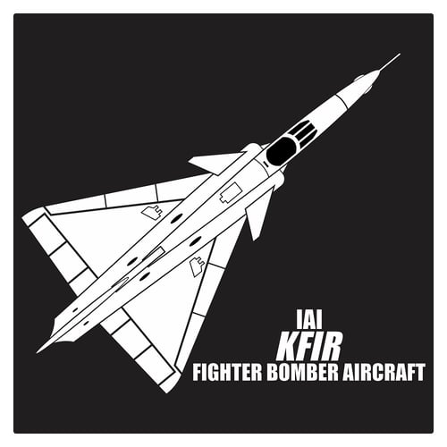 IAI KFIR Fighter Bomber Aircraft, Cutting Sticker