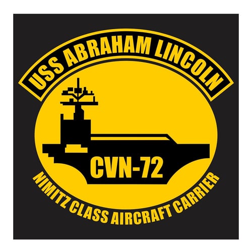 USS Abraham Lincoln CVN-72 Cutting Sticker