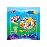 OOPS Fugu Biscuit Crackers Sweed 8gr 1Karton Isi 150pcs