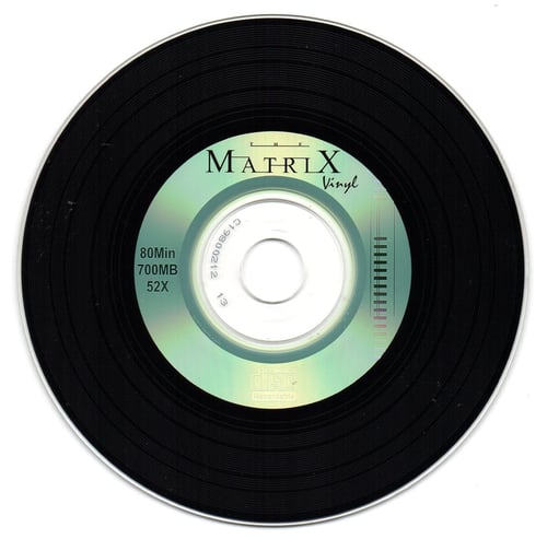 MATRIX Vinyl Green CD Kosong CDR 700MB 80 Menit 20134