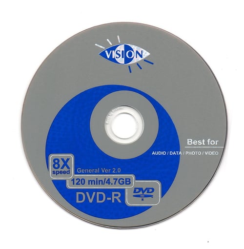 VISION DVD Kosong Blank DP DVDR 4.7GB 120 Menit 22213