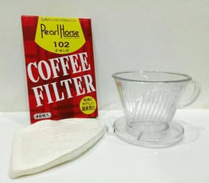 Paket PEARL HORSE 102 Coffee Filter 2 s.d 4cups and V60 flat
