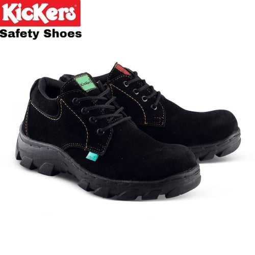 [ FREE KAOS KAKI ] SEPATU PRIA KICKERS SAFETY LOW BOOT UJUNG BESI