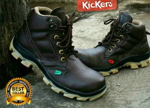 Best seller Murah!! Sepatu boot kulit asli Kickers tracking safety