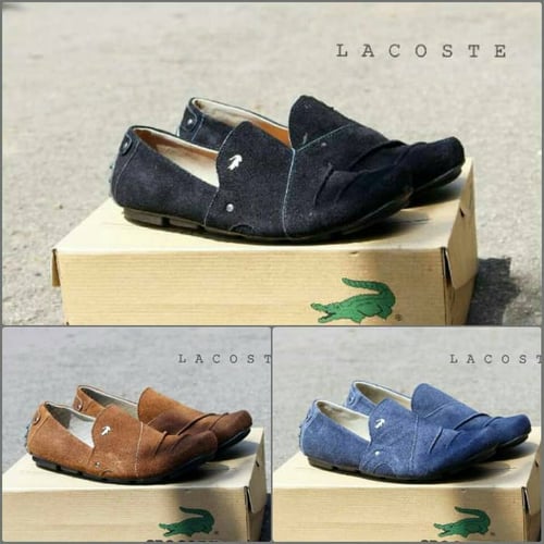 FREE KAOS KAKI!! CROCODILE CASUAL SLIP ON KULIT SUEDE BAGUS MURAH