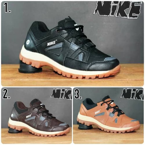 SEPATU NIKE SAFETY LOW BOOT SNEAKERS PRIA UJUNG BESI 3 WARNA