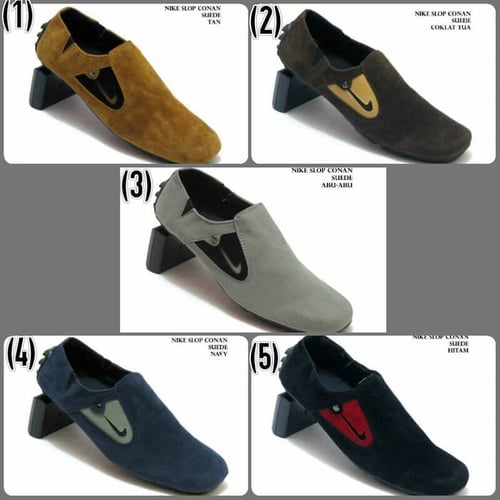 SEPATU NIKE ZIVER CASUAL PRIA SLOP SUEDE 5 VARIAN WARNA