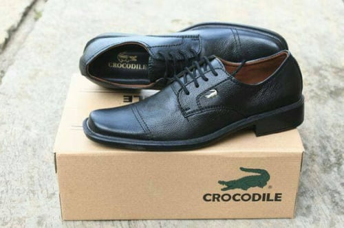 SEPATU PANTOFEL CROCODILE LOW TALI KULIT ASLI BAGUS MURAH TRENDY