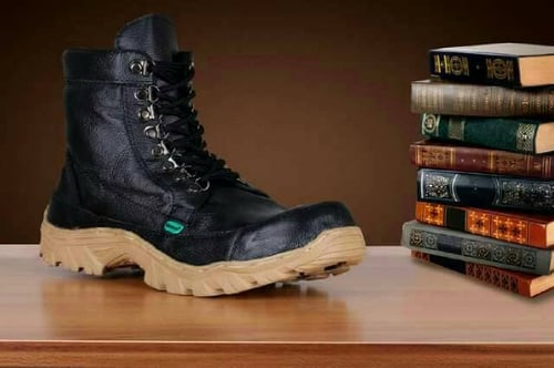 SEPATU SAFETY BOOT KULIT ASLI KICKERS PROYEK BIKERS 3 VARIAN STEEL TOE