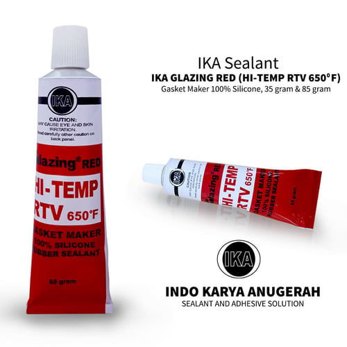 IKA Glazing Red Silicone Lem Gasket 85 gram