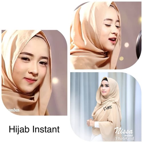 Hijab Jilbab Instan Nissa Sabyan Free Bross Pita Pashmina Instant