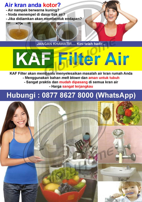 KAF Water Filter Japan Good Quality / Kain Filter Air dari Jepang 100 Lembar