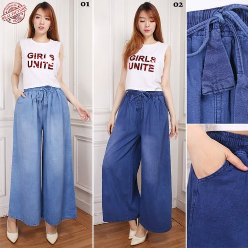 Celana Kulot Panjang Halwa Kulot Jeans Wanita