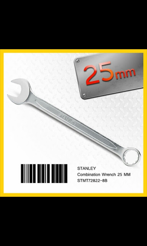 Kunci ring pas 25mm stanley Combination Wrench CWF STMT72822-8B