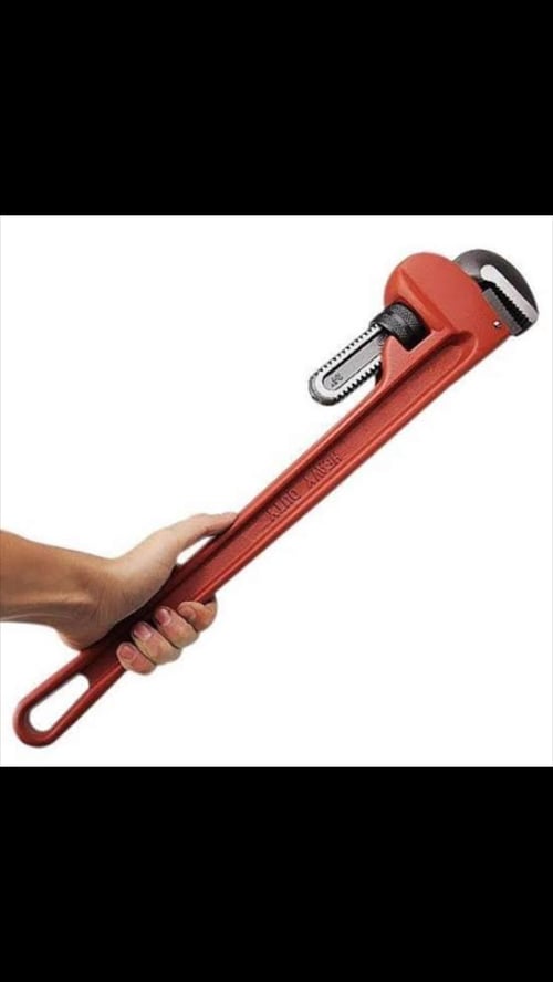 Kunci pipa stanley 24inc 600mm Pipe Wrench -Red 87-626-S