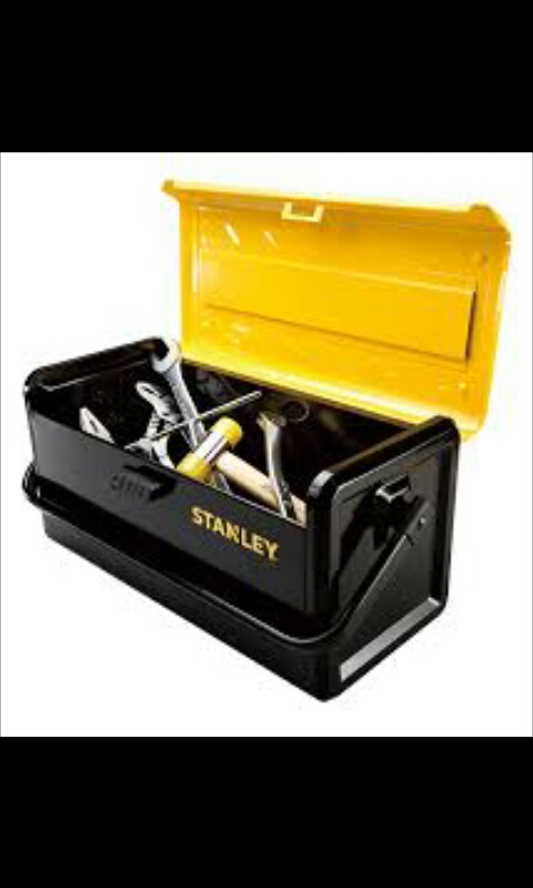 Tool box  STST73099-8 stanley 19" Metal Tool Box - No Sliding Drawer