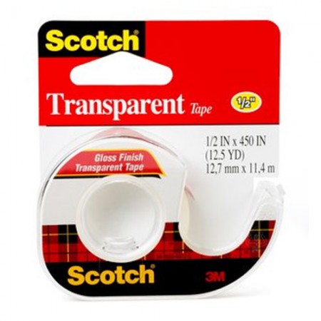 SCOTCH 144SS Transparent Tape 1/2X300 7100010900